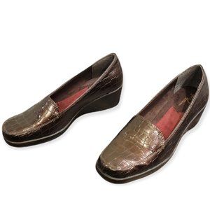 A2 by Aerosoles Women's Silky Chocolate Brown Mules Square Toe Loafers 6.5  M